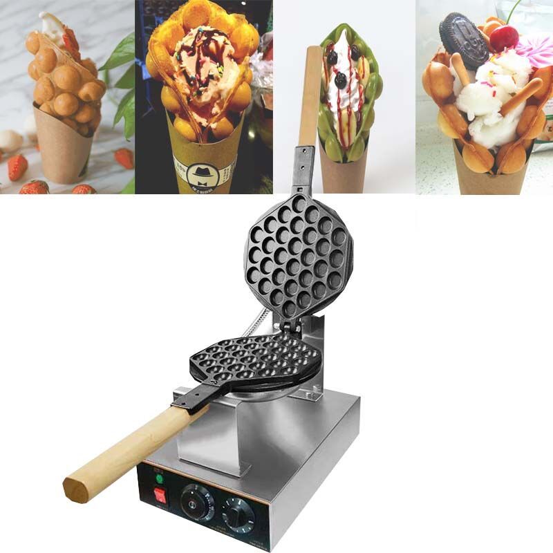 Wholesale 220V Hot Electric Chinese Egg Bubble Waffle Maker Eggettes