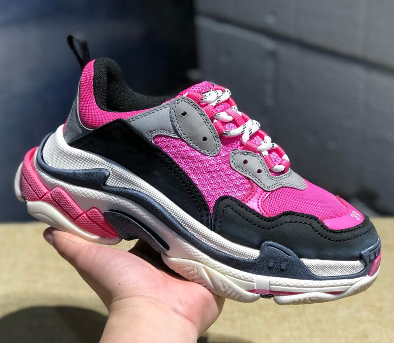 2019 New Colors Bl Triple S Green Black Pink Paris Chaussures De