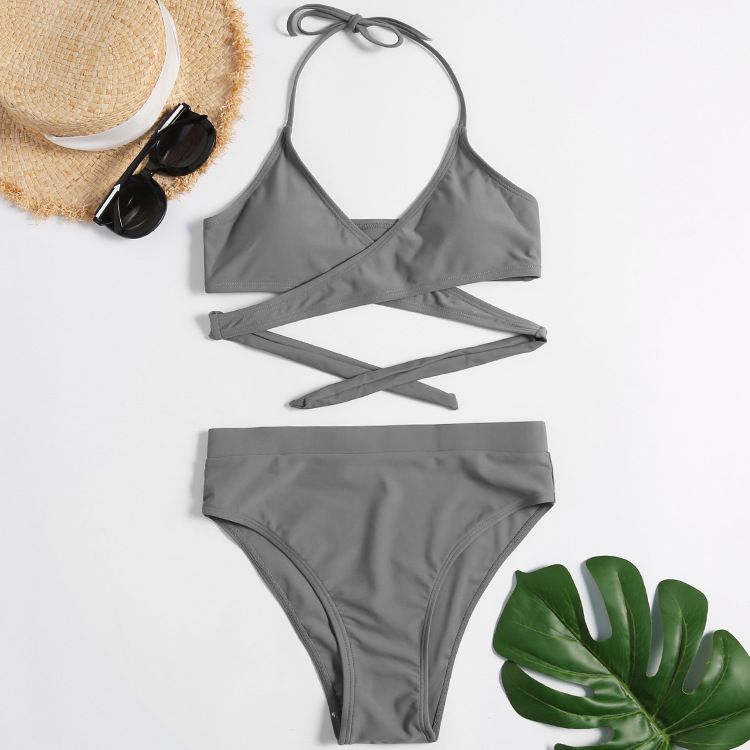 Traje bano completo de Trajes de baño para Mujer en color gris | FASHIOLA.mx