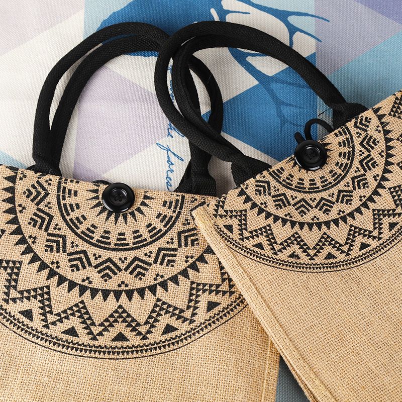 printed jute bags wholesale
