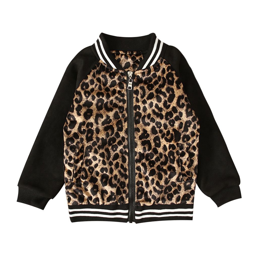leopard print baby coat