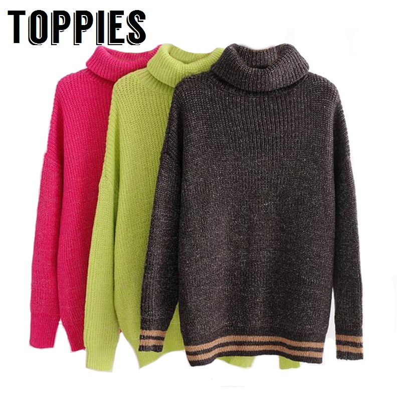 hot pink oversized turtleneck sweater