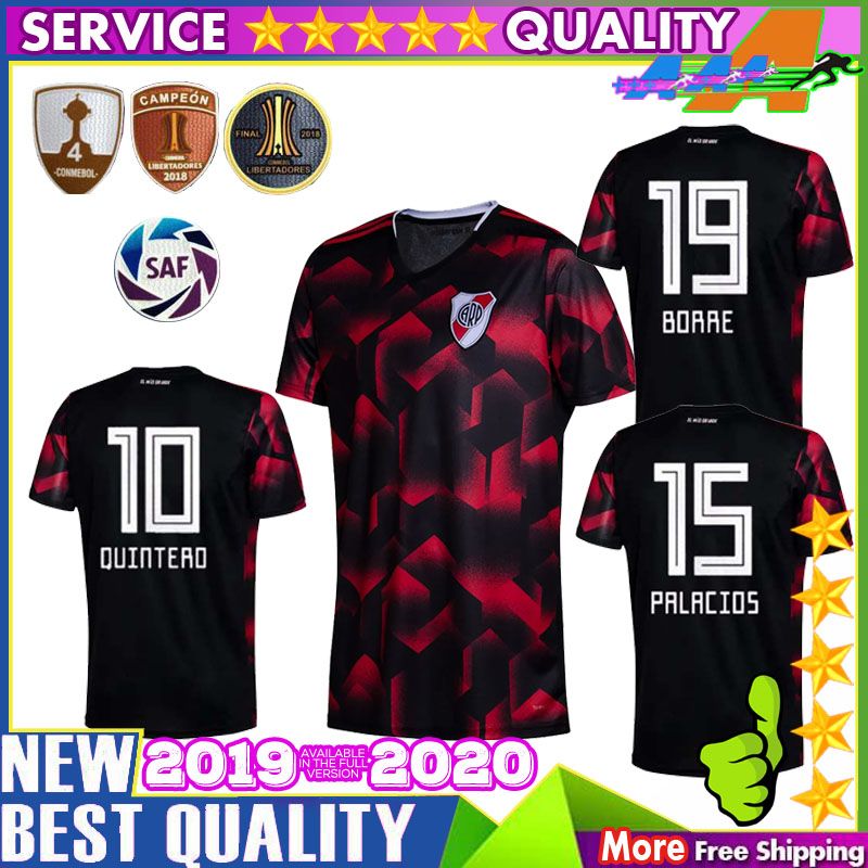 bosque Exagerar Inhalar Camiseta de fútbol River Plate 2019 2020 tercera Quintero 10 PRATTO 27 Borre 19 Palacios 19 bosque Exagerar Inhalar Camiseta de fútbol River Plate 2019 2020 tercera Quintero 10 PRATTO 27 Borre 19 Palacios 19