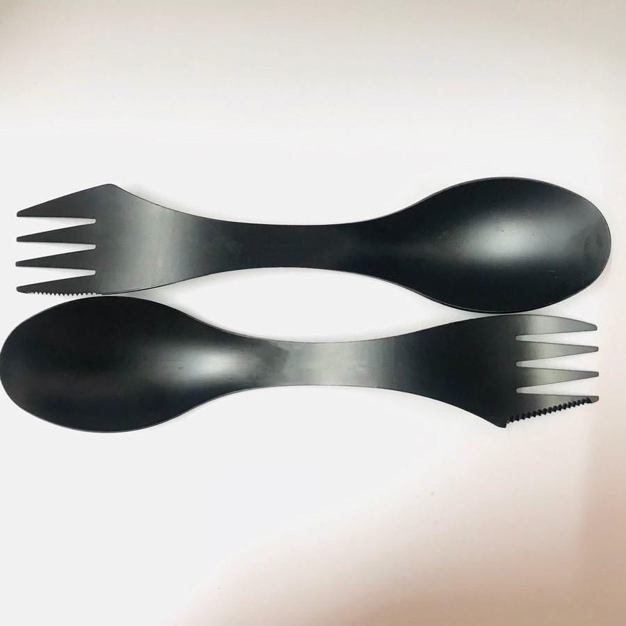 1 Pc 3 in 1 Titanium Fork Spoon Spork Cutlery Utensil Combo Kitchen Outdoor Picn