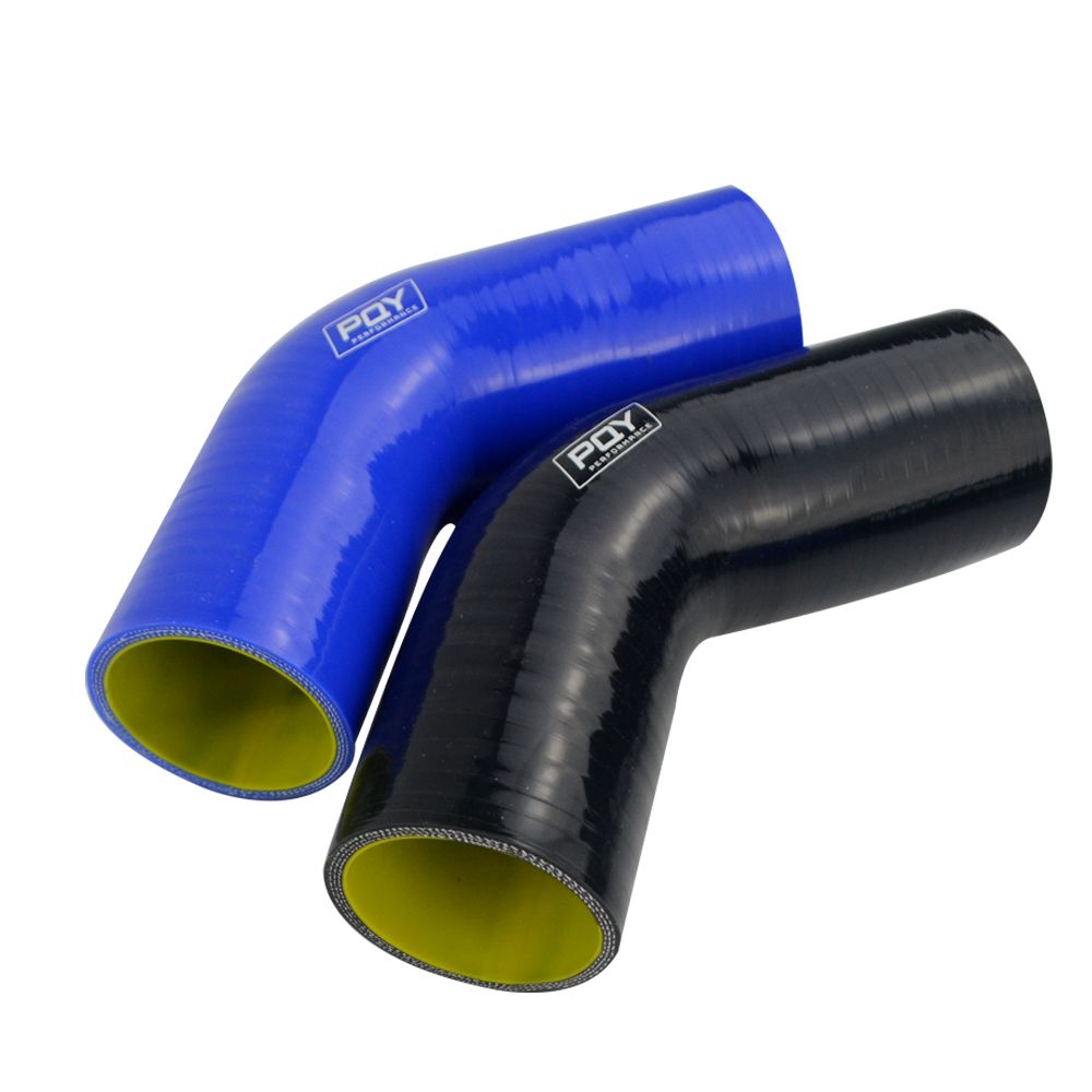 Blue 2.5 45 Degree Elbow Turbo//Intercooler//Intake Piping Coupler Silicone Hose