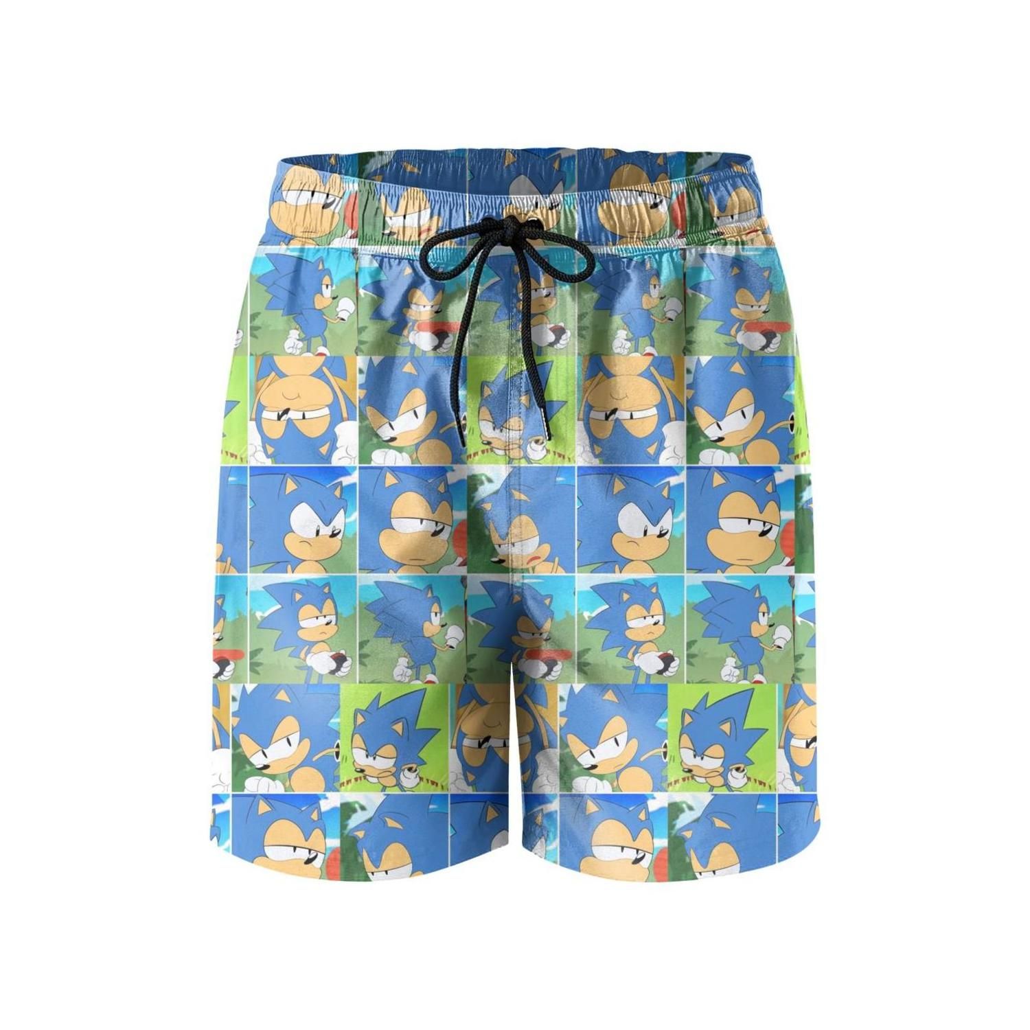 North American British Flag Casual Mens Swim Trunk Beach Shorts