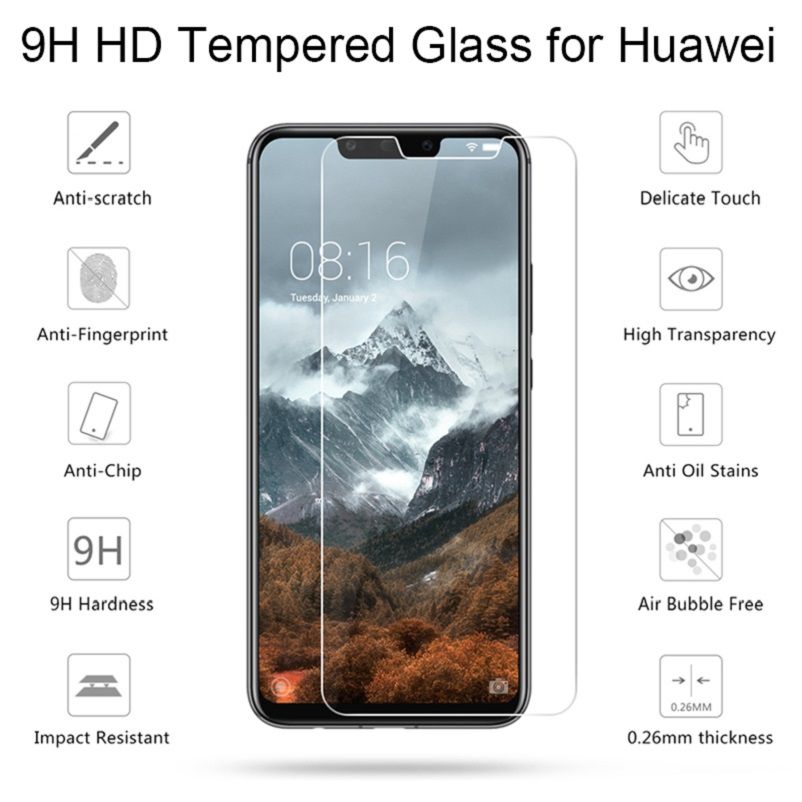 ZYS Screen Protector 100 PCS Smartisan Nut Pro 0.26mm 9H Surface Hardness 2.5D Curved Edge Tempered Glass Front Screen Protector