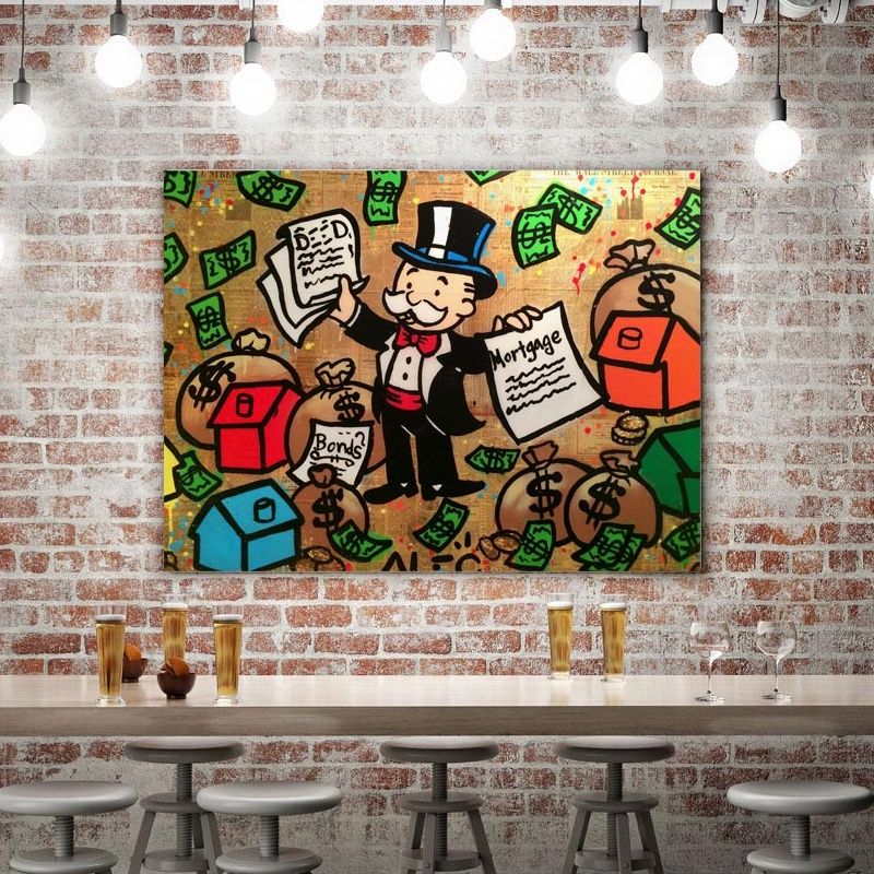 Cartoon Street Graffiti Wall Art Canvas Painting Nordic Posters And Prints Canvas Art Wall Pictures Kids Room Decor From Curteney 85 Dhgate Com
