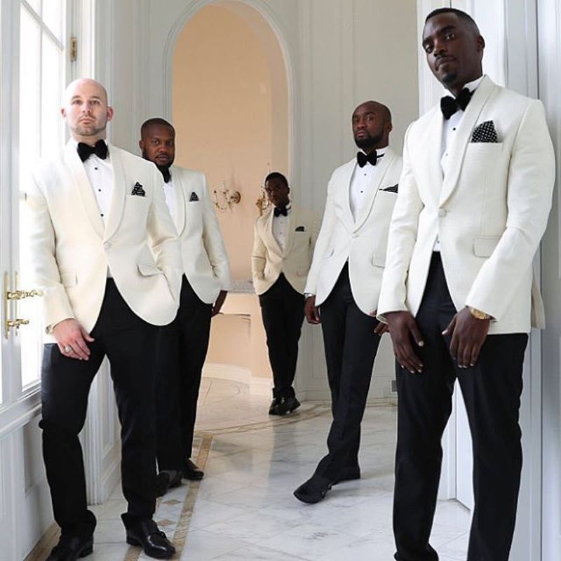 all white groom suits