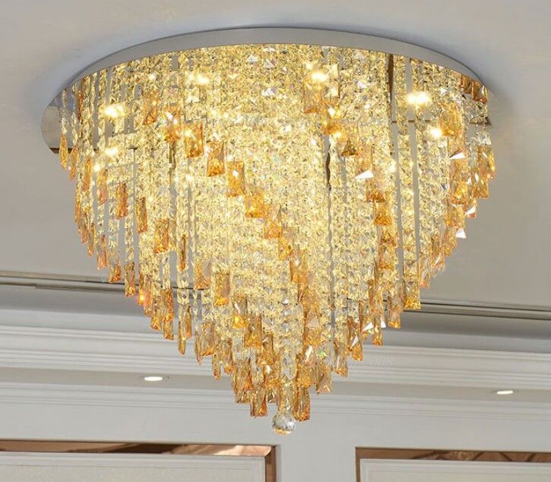 2019 Led Crystal Chandelier Lamp Circular Spiral Lighting Ceiling Mounted Luminaire Living Room Bedroom Light Fixture Myy From Meilibaode2008 385 93