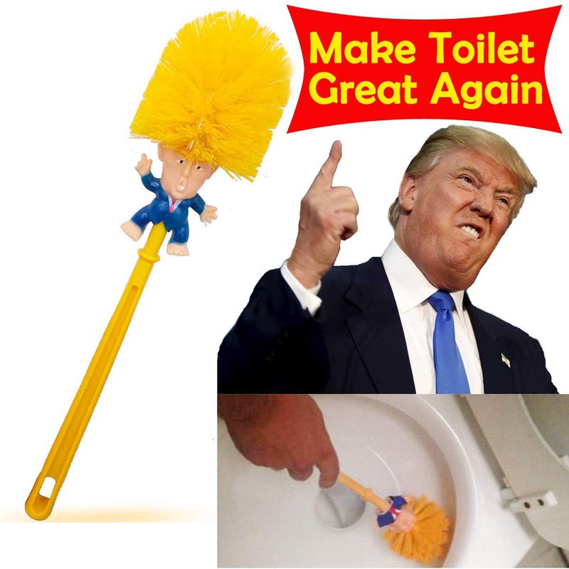 Donald Trump Toilet Brush Toilet Paper Bundle Funny Political Gag
