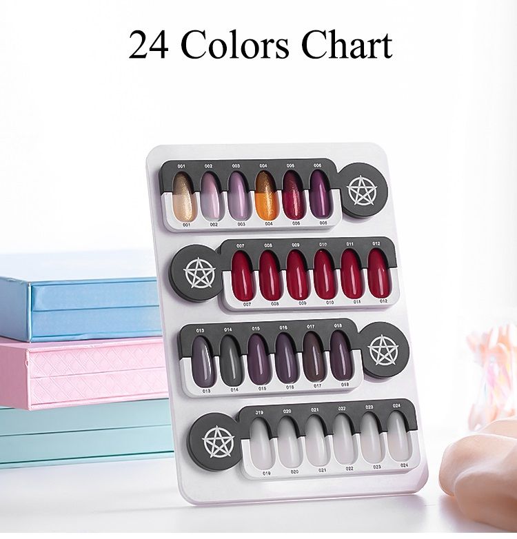 Gel Nail Color Chart