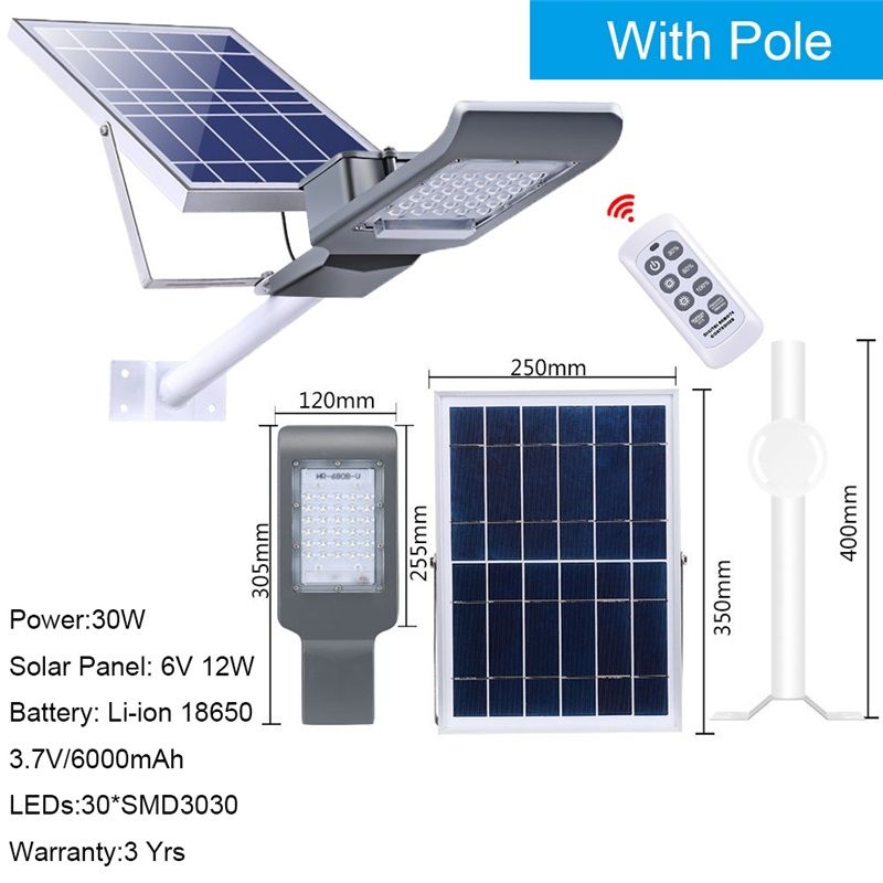 30W avec poteau