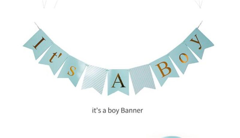 its a boy girl baby shower balloons paper banner pink blue gilding balloon kid fashion birthday party decoration 18pmd1 party balloon decorations it s a boy banner