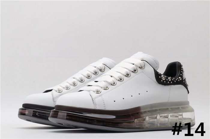 Zapatilla de deporte gran tamaño con suela de goma transparente, zapatillas de deporte con cordones