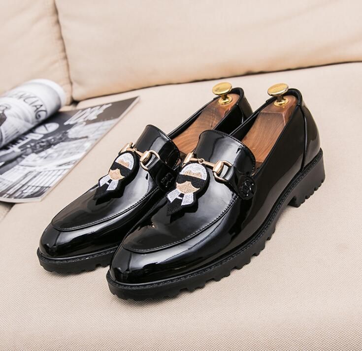 Business Dress Shoes British Men Business Casual Shoes Young