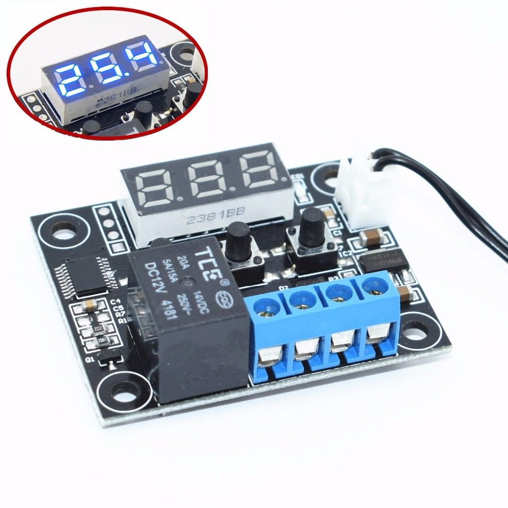 2021 W1209 DC 12V Heat Cool Temp Thermostat Temperature Control Switch