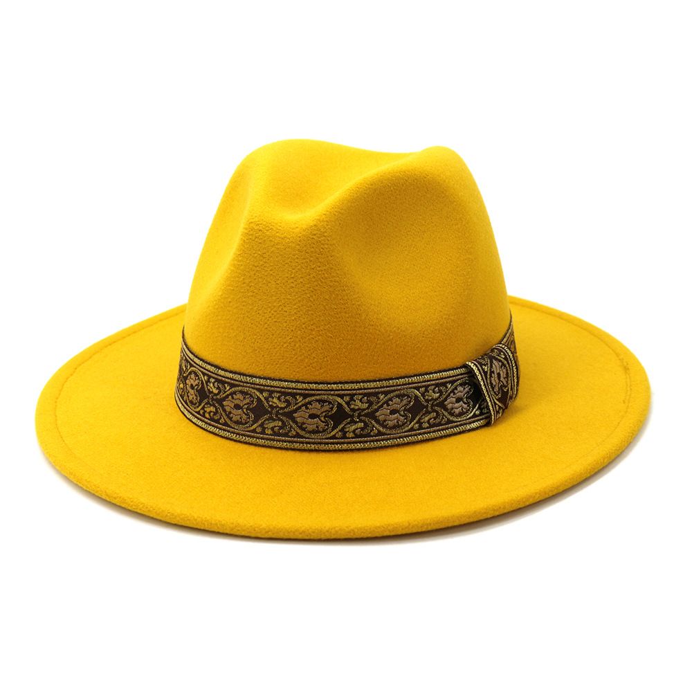 Yellow gangster hat Clearance