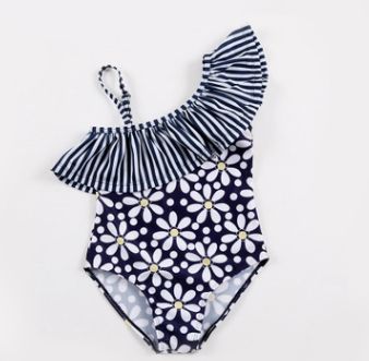 #4 One Off Shoulder Kids Swimsuit