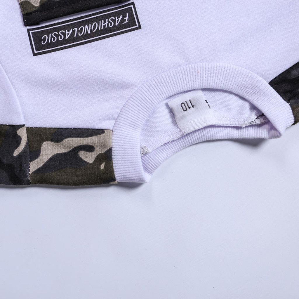 Details about   2PCS Child Teen Kids Baby Boys Letter Tracksuit Camouflage Tops Pant Outfits Set 