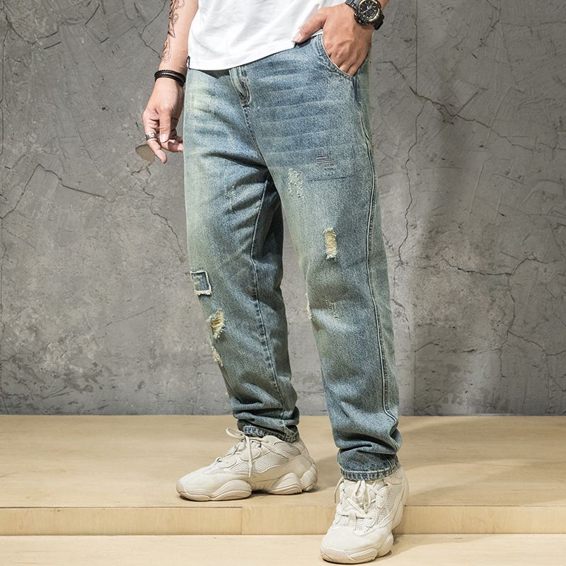 Satin Al Oversize Erkekler Duzenli Fit Duz Jeans Plus Size Denim Pantolon Klasik Ilkbahar Ve Sonbahar Erkek Giyim 2019 30 32 38 40 42 44 46 Tl99 99 Dhgate Comda