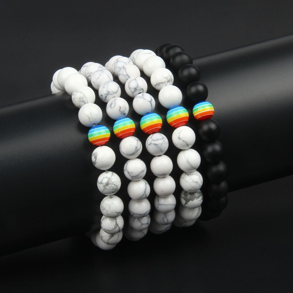 Seguro estrecho Colibrí Venta al por mayor 10 unids / lote parejas pulseras para el amante 8mm Beads Ajustable Macrame Seguro estrecho Colibrí Venta al por mayor 10 unids / lote parejas pulseras para el amante 8mm Beads Ajustable Macrame
