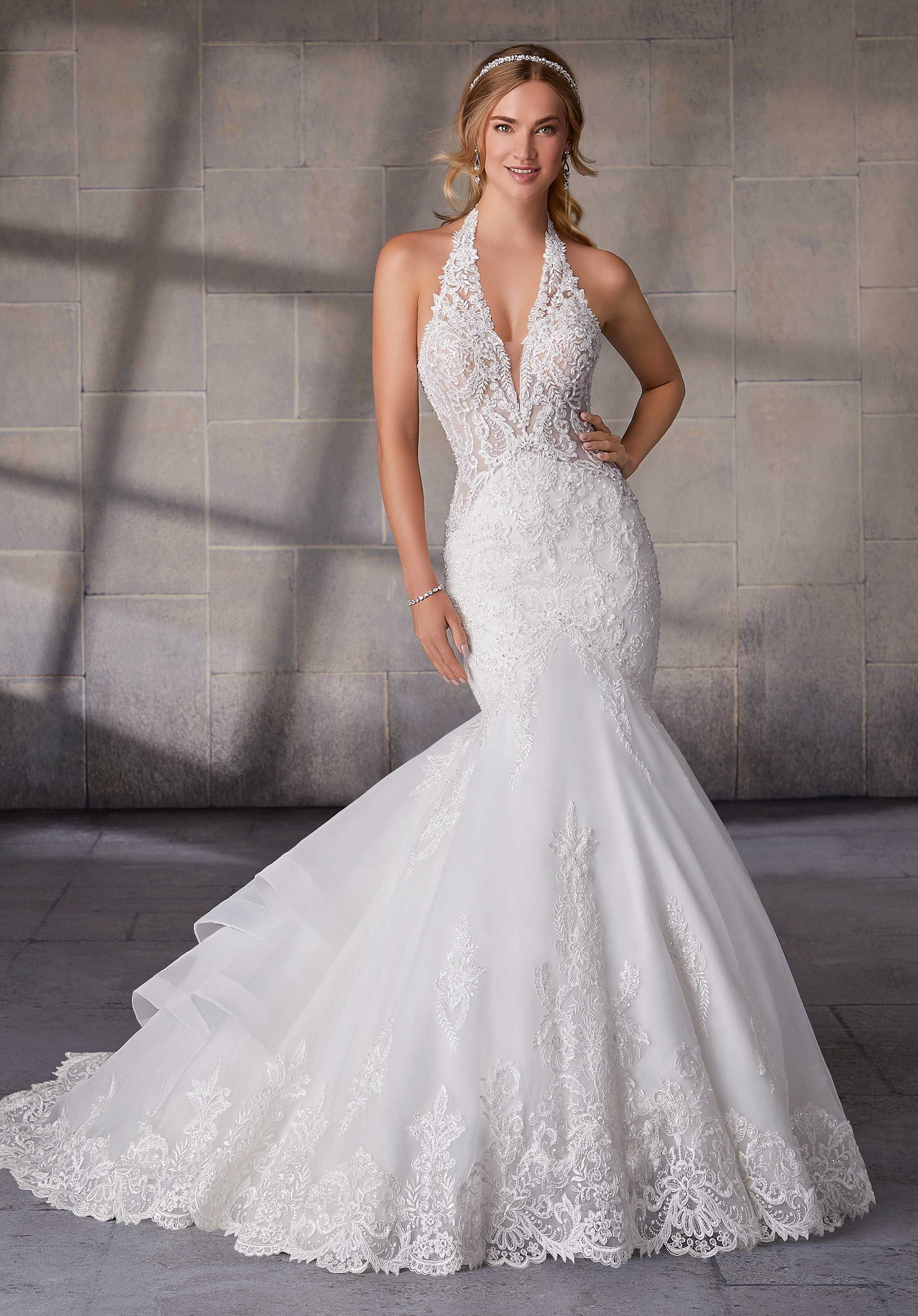 Halter mermaid wedding dress Clearance