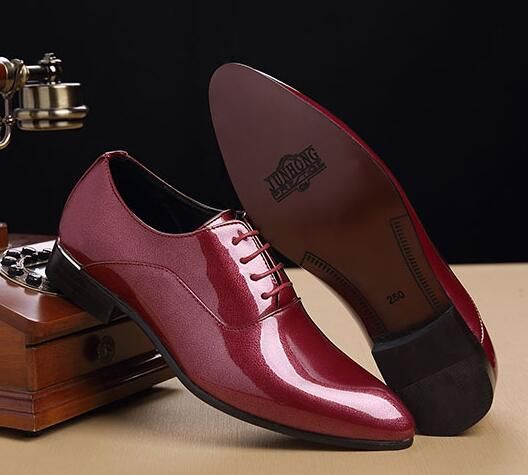 red patent leather dress shoes