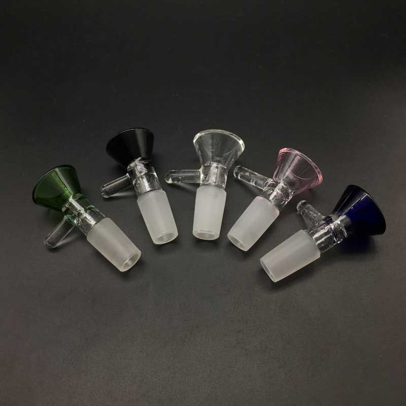 2020 Funnel 14mm 18mm Glass Bowls For Bongs Male Joint Glass Bowl Smoking Pipe For Glass Bongs