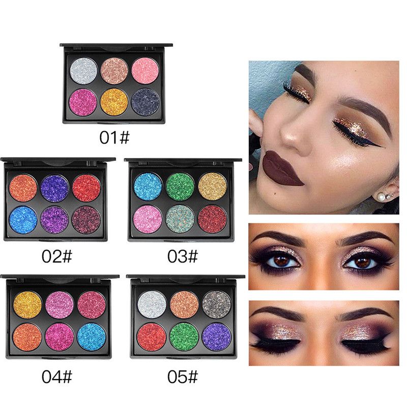 Glitters Eyeshadow Make Up Eye Shadow Diamond Rainbow Pressed