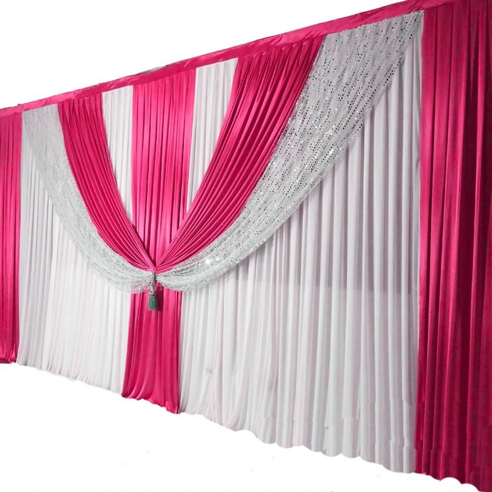 Compre Telon De Fondo Blanco Puro De Boda Con Secador De Lentejuelas 3x6m Fondo De La Etapa De Fiesta De Saten Cortina Plisada Decoraciones De La Fiesta De Bodas A 103 93