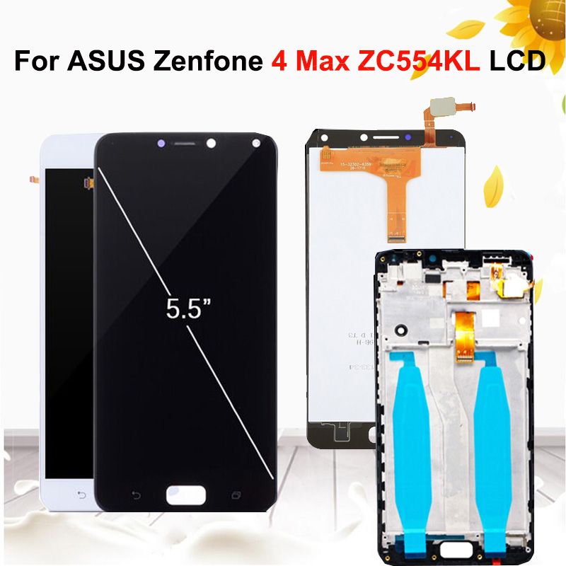 5 5original Lcd Display For Asus Zenfone 4 Max Zc554kl X001d Lcd Display Touch Screen Digitizer Assembly Frame Replacement From Point1 21 45 Dhgate Com