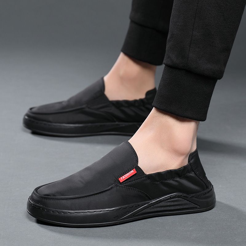 mens cloth loafers