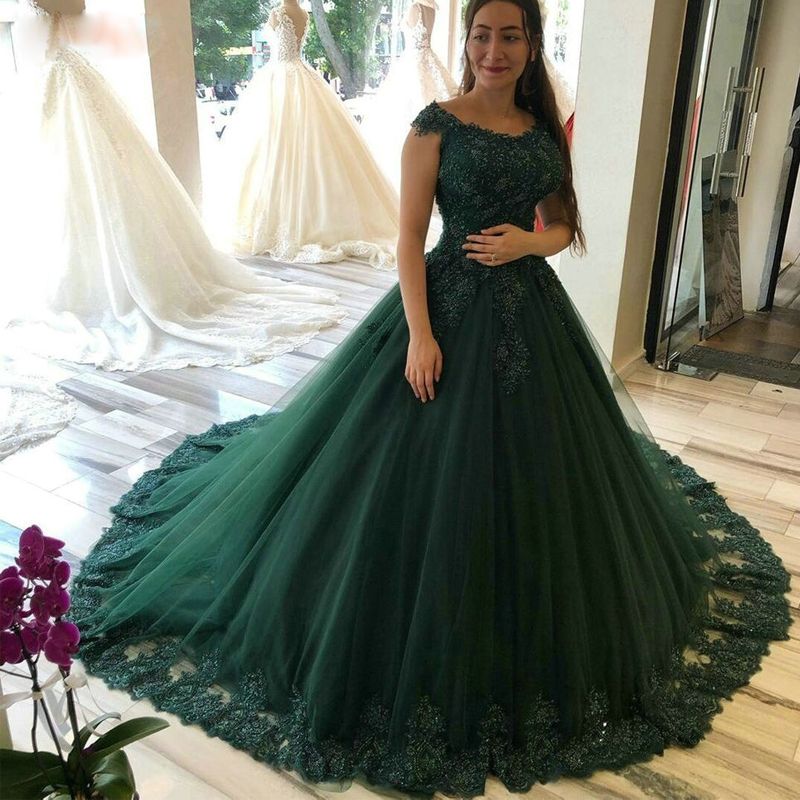 vestidos de noiva verde