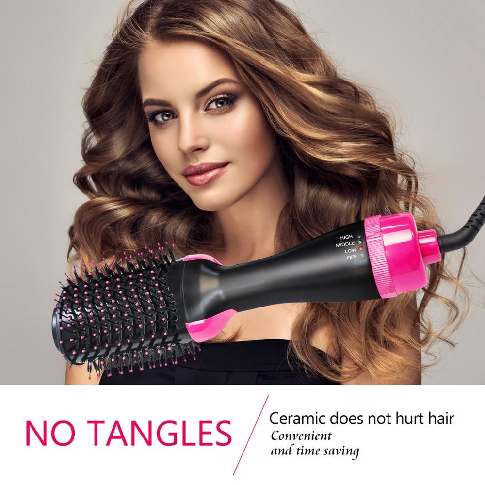 Buy Dropship Products Of One Step Hot Air Brush & Volumizer Dryer Ion Tangle Tezzer Hot Air Comb