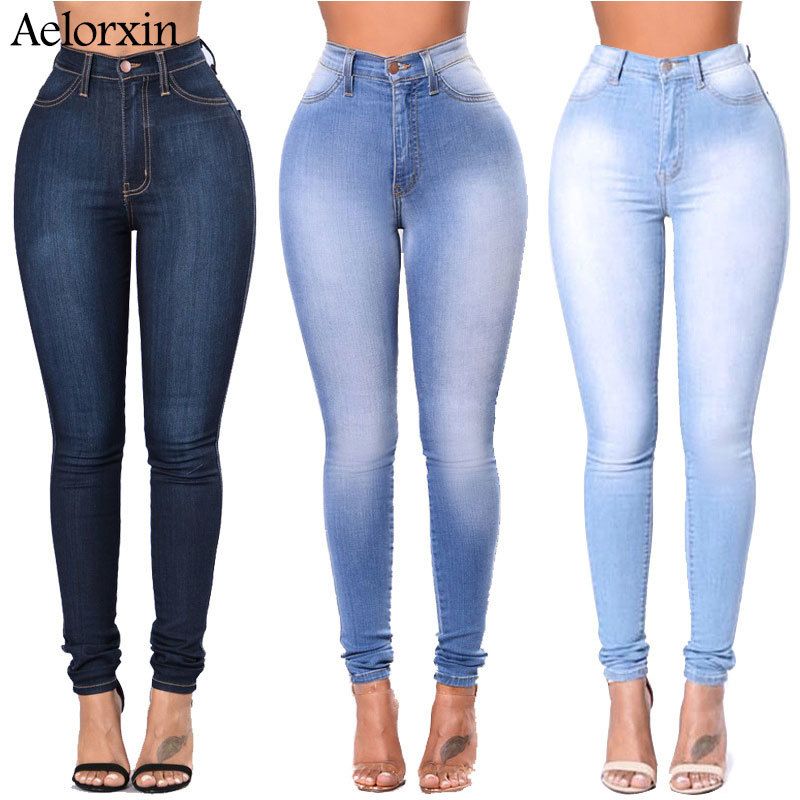 calça de ganga feminina