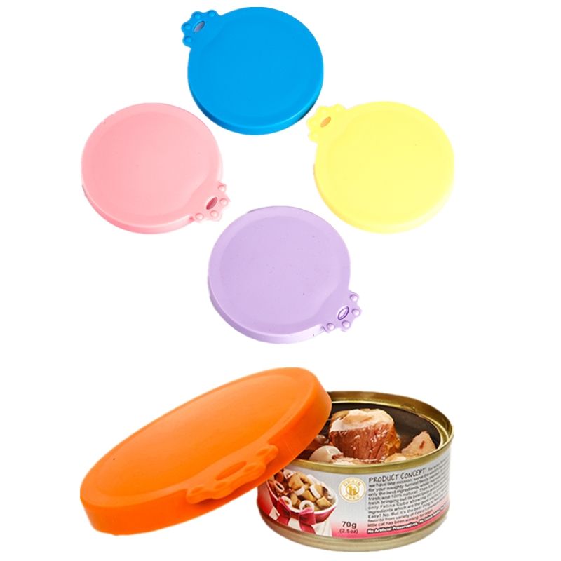 2020 Silicone Canned Lid Sealed Feeders Food Can Lid For Pets Food