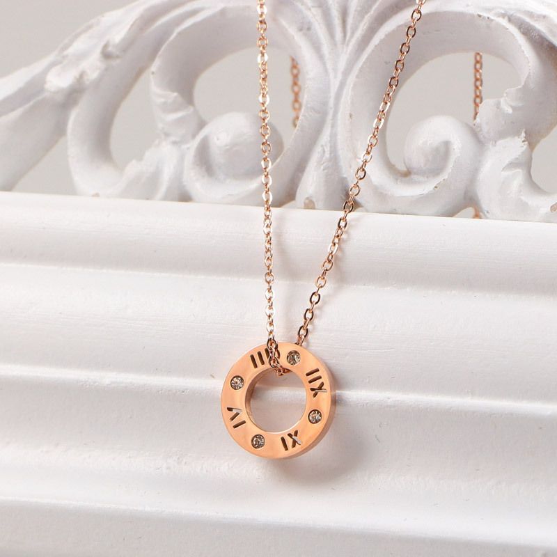 mens roman numeral necklace