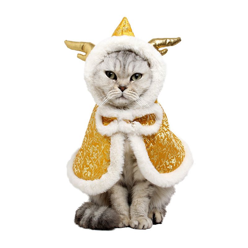 leninismo Disipar Hierbas Gato de mascota cómodo suave suave linda capa casual invierno chino nuevo  año ropa de vestuario