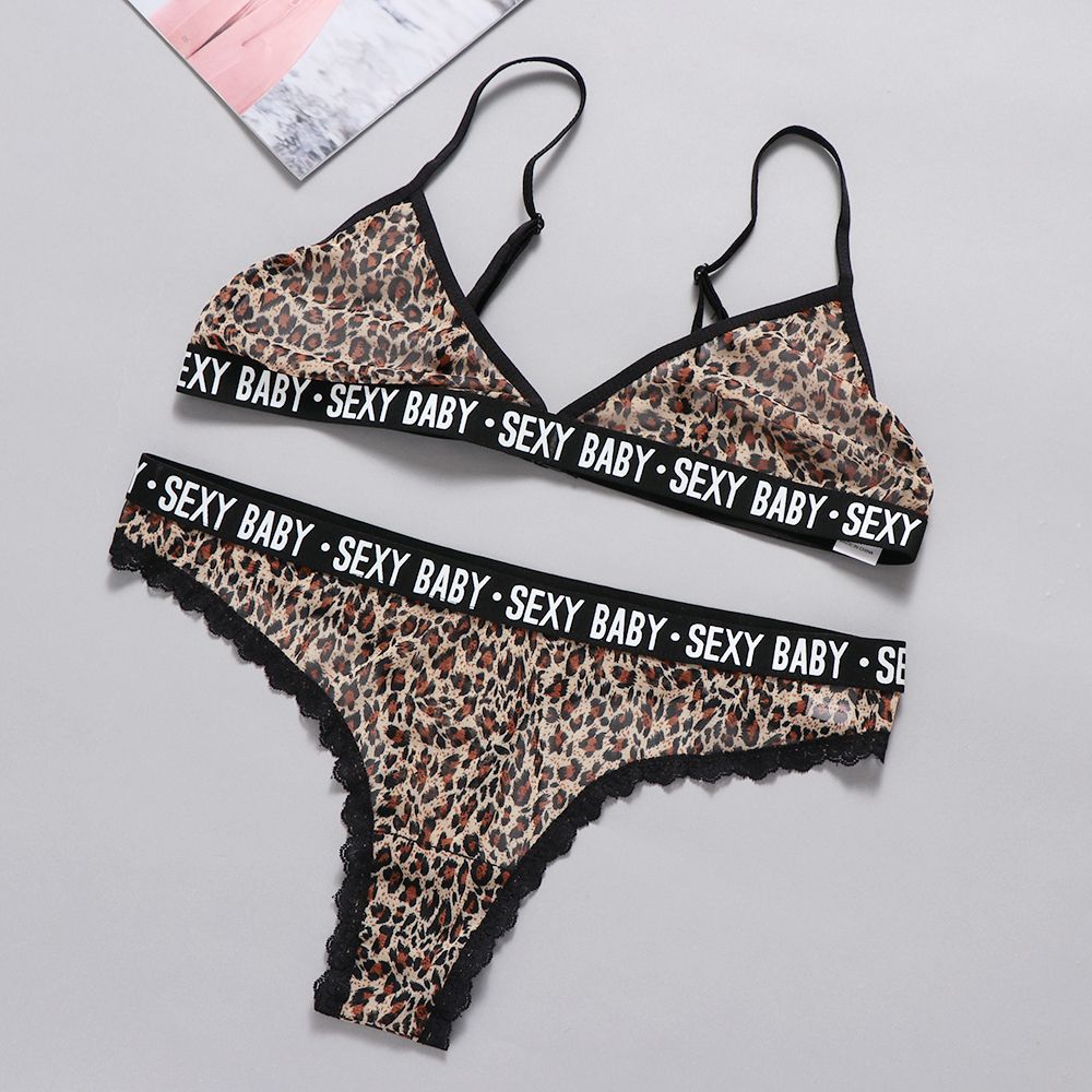 lenceria leopardo mujer