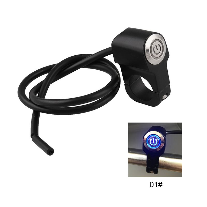 5 pezzi 12v impermeabile interruttore on-off a pulsante con 4di cavi per