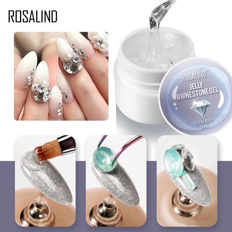 Rosalind Gel Nail Polish 5ml No Wipe Adhesive Glue Of Nail Art