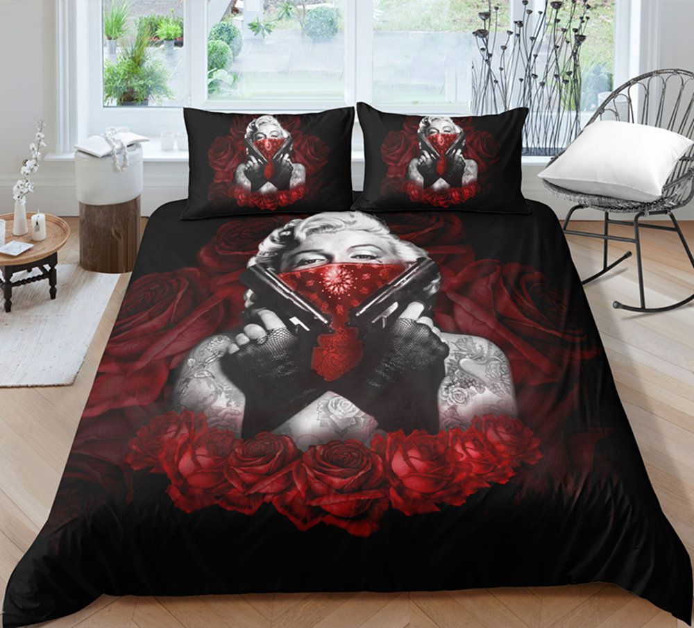 Thumbedding Popular Skull Printed Bedding Set 3d Duvet Cover Set