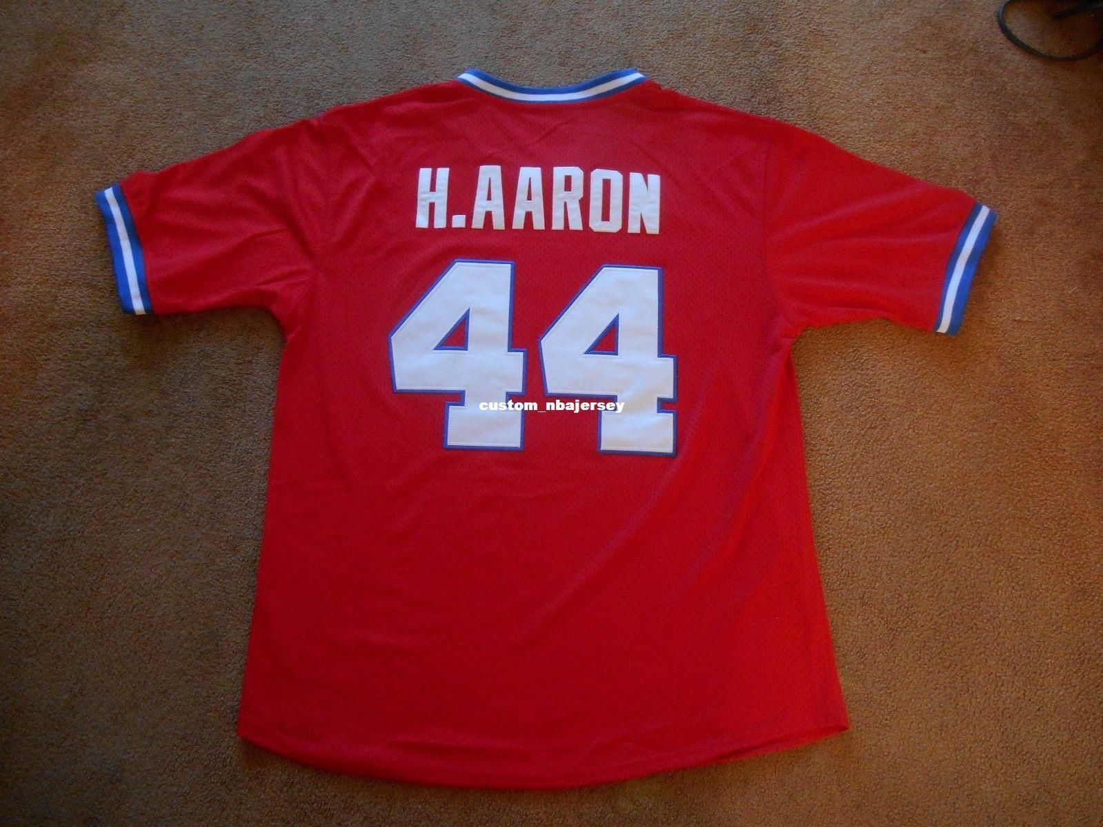 hank aaron youth jersey