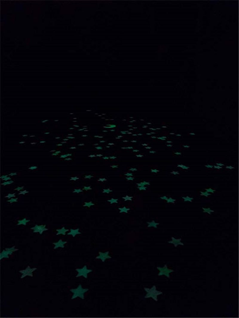 Glow In The Dark Stars Stickers For Ceiling Adhesive 3d Glowing