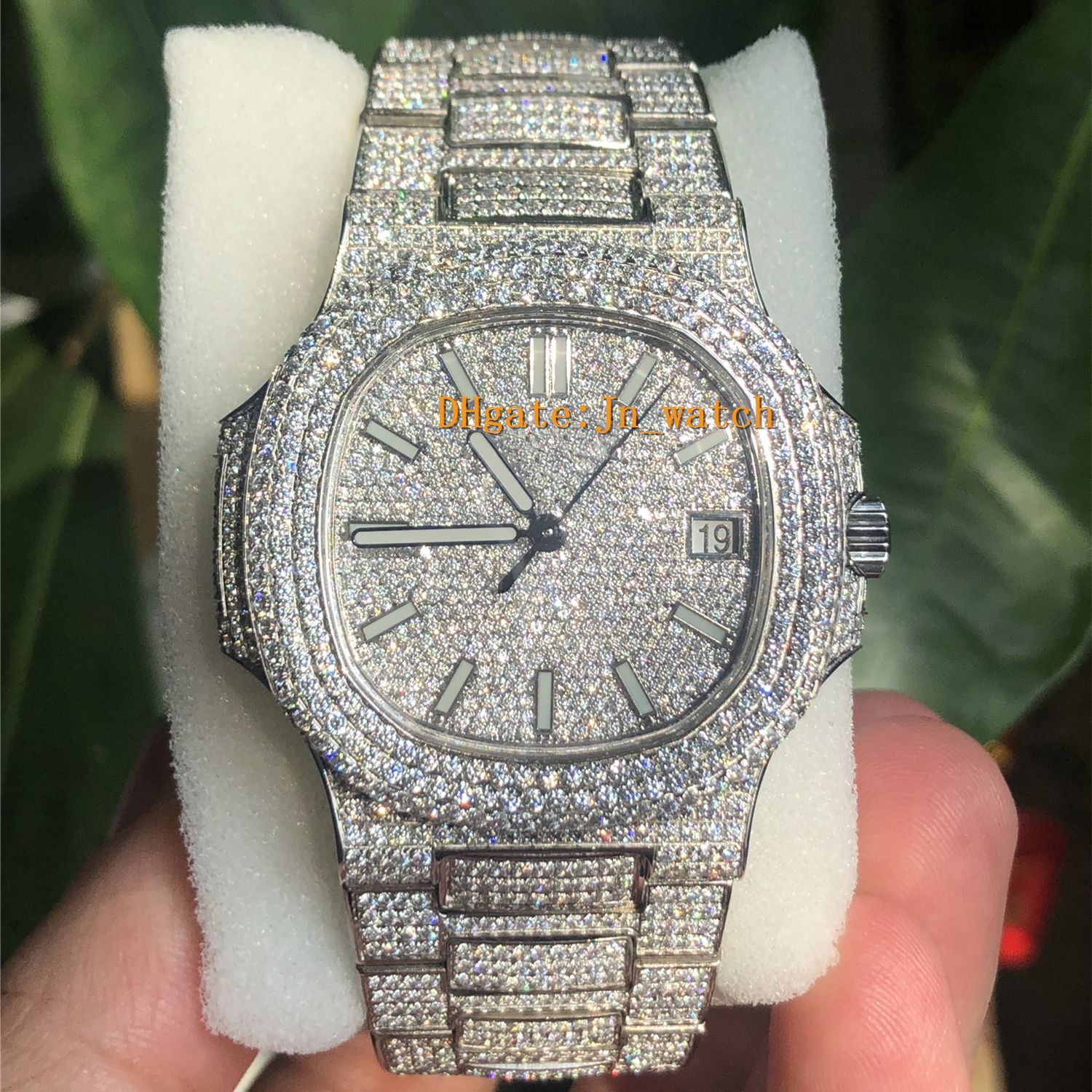 Best Quality Nautilus Diamond Watch Automatic Movement Luxury Watch Waterproof Man 40mm 316 Stainless Sweep Move Set Diamond Iced Out Watch Watch Discount Wrist Watches Online From Jn Watch 647 67 Dhgate Com