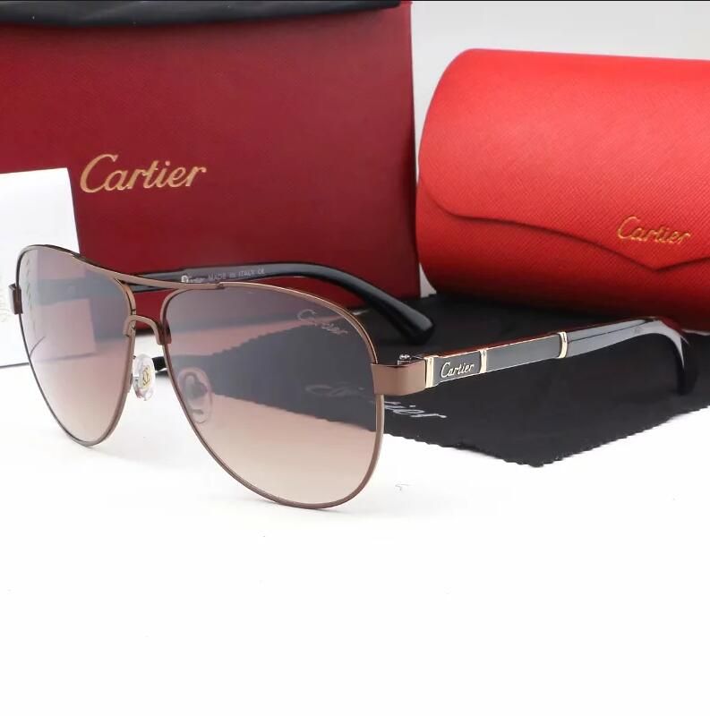 Acquistare 2019 Occhiali Da Sole Caldi Di Moda Gli Uomini CARTIER Donne  Struttura In Metallo A Specchio Del Driver Polaroid Lenti Di Vetro Di Sun  Con La Scatola Originale Economico | Consegna
