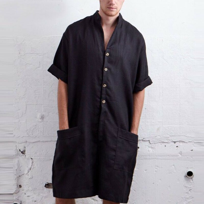 mens linen jumpsuit