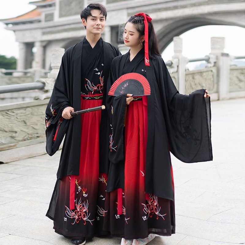 Сцена Носить Пары Hanfu Китайская 