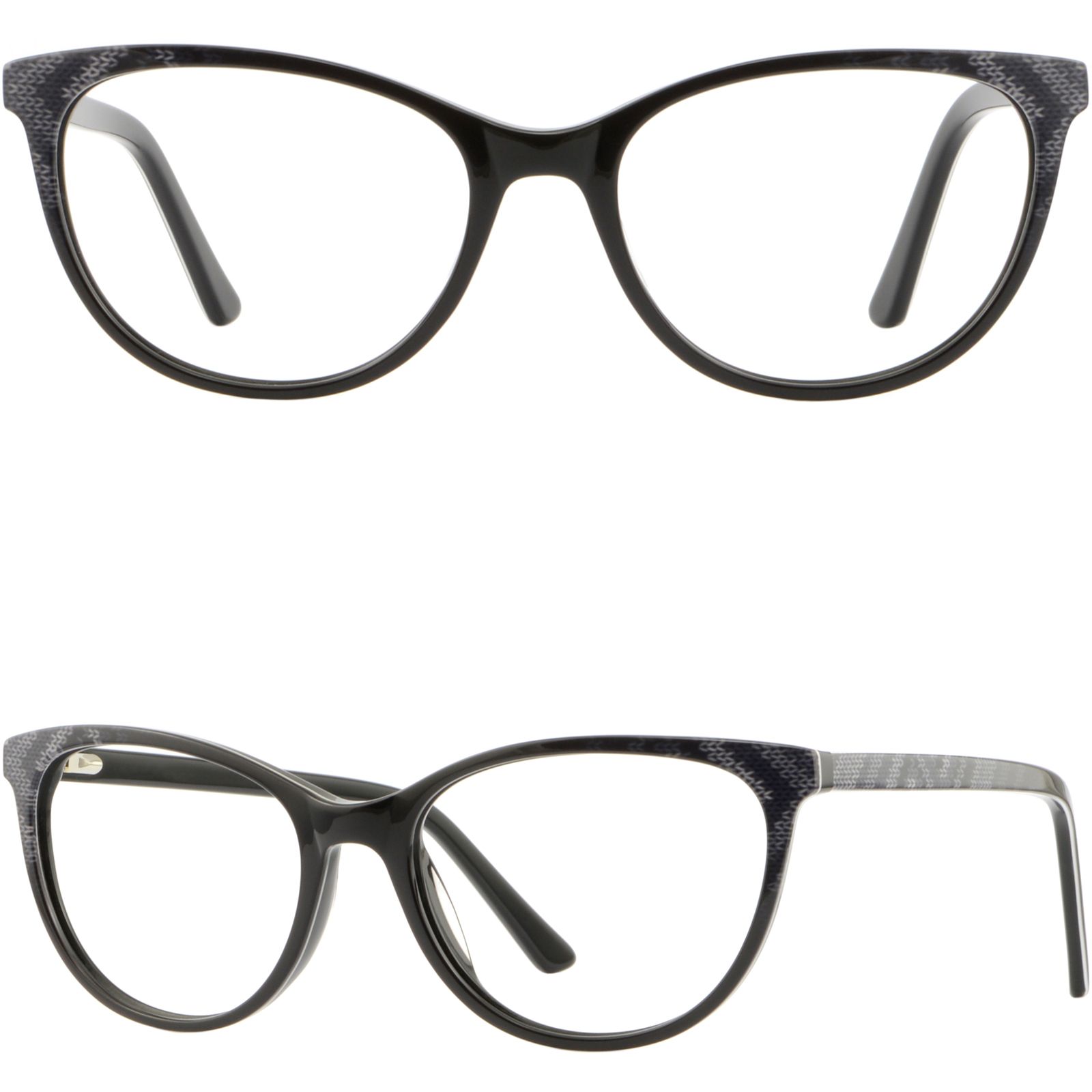 lentes negros para mujer